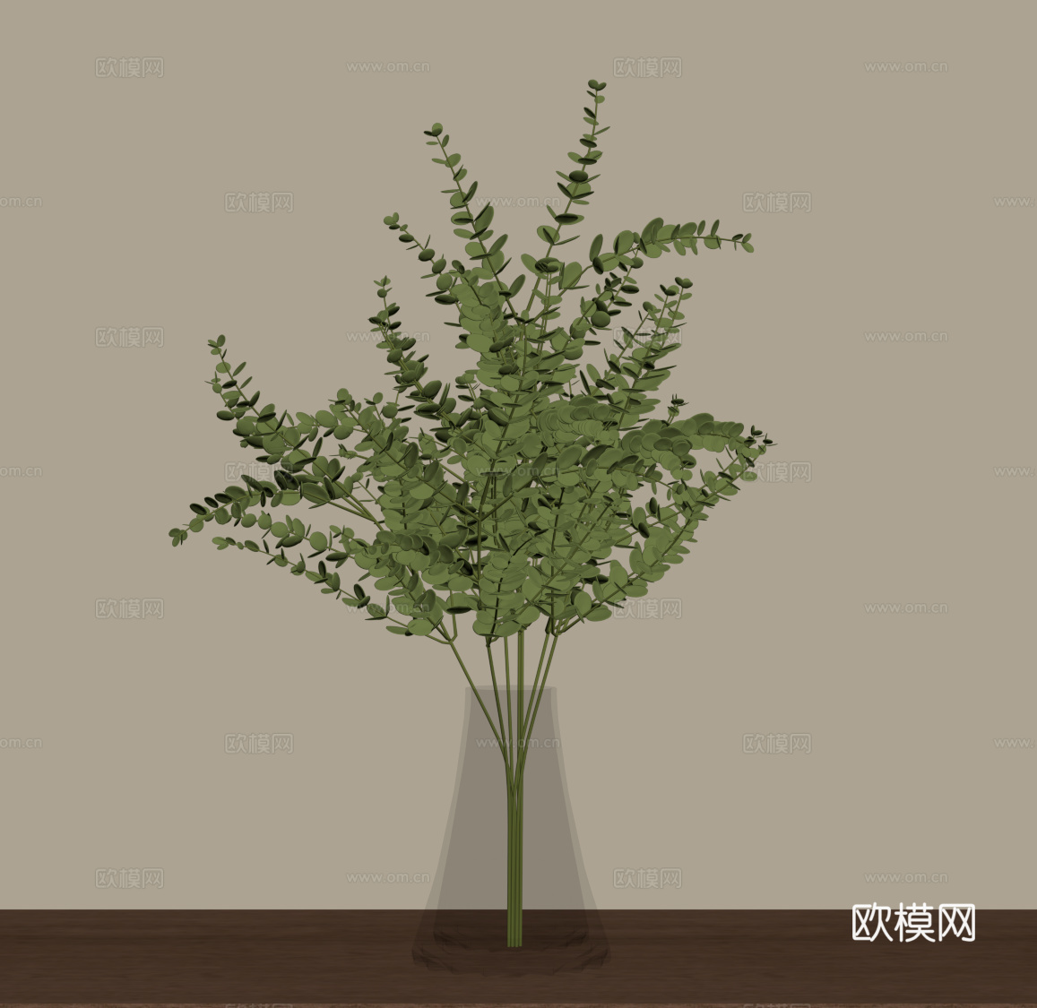 现代绿植 花瓶 桌面绿植su模型