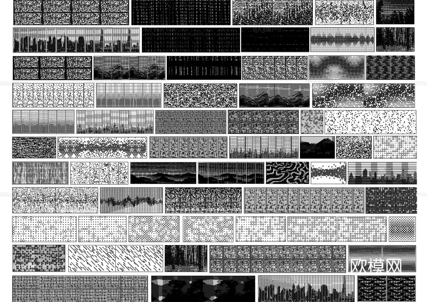 冲孔板设计CAD图库cad施工图