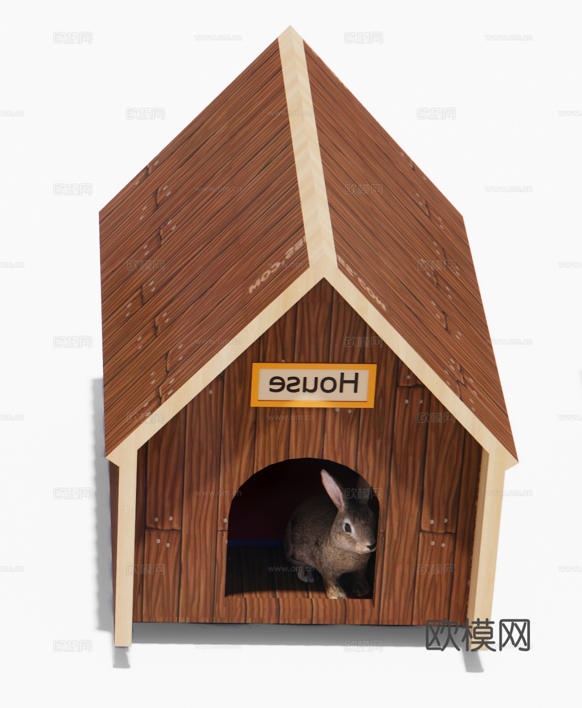 现代狗窝 小木屋 宠物屋 狗舍 犬舍 树屋 猫舍猫窝 动物窝su模型