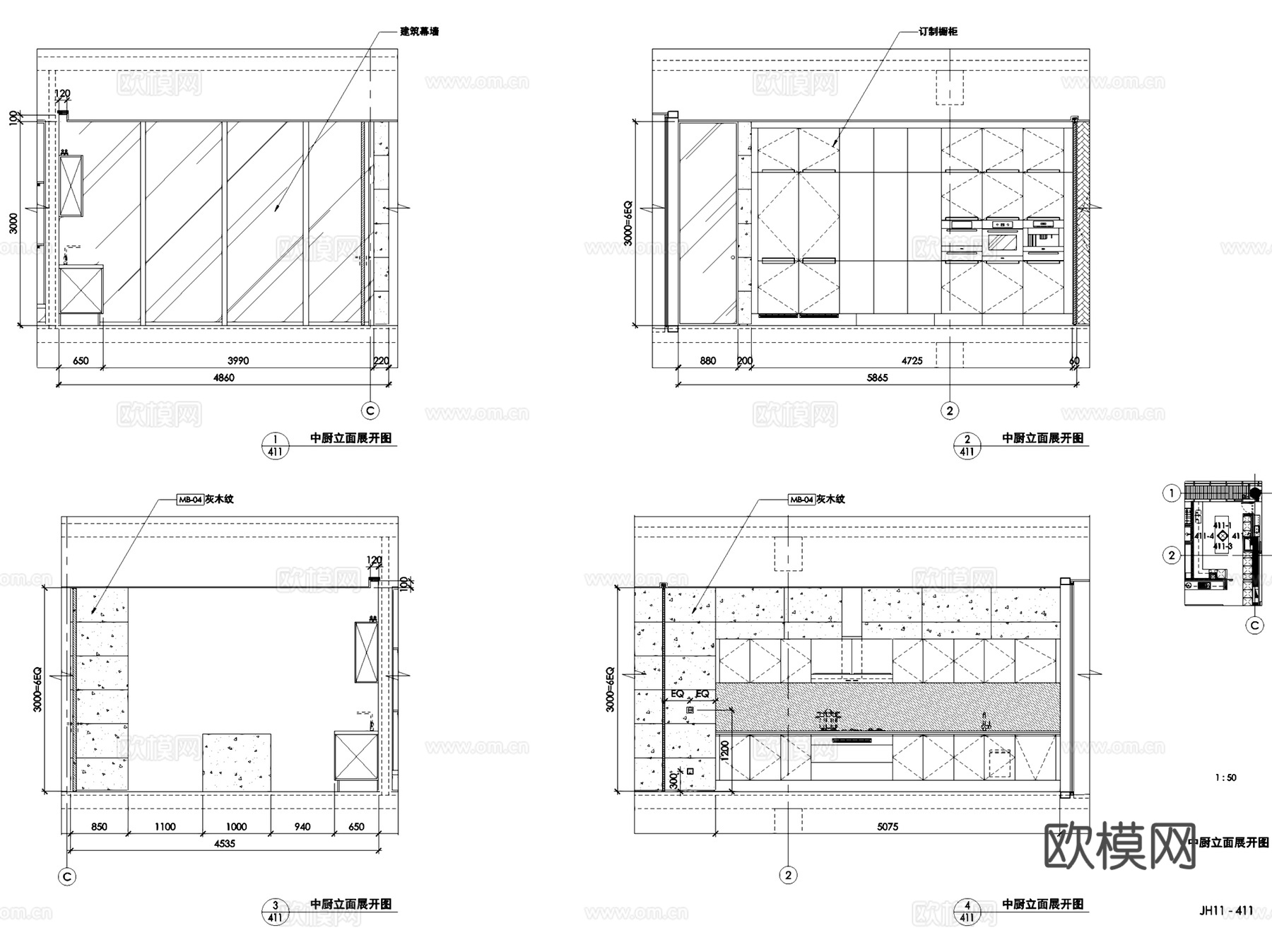 深圳湾壹号广场T2-28户型室内家装CAD施工图整套cad施工图
