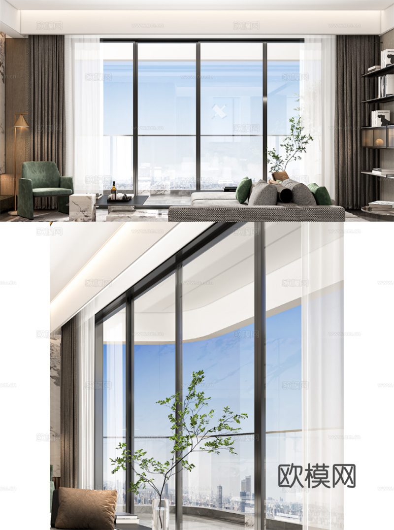 玻璃门立面图 客厅阳台玻璃门 墙面布局图 节点图cad施工图