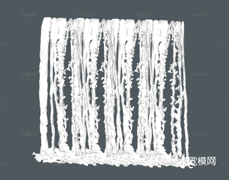 现代跌水水景 水幕水帘 流水景墙 流水瀑布 叠水景观 水流水su模型