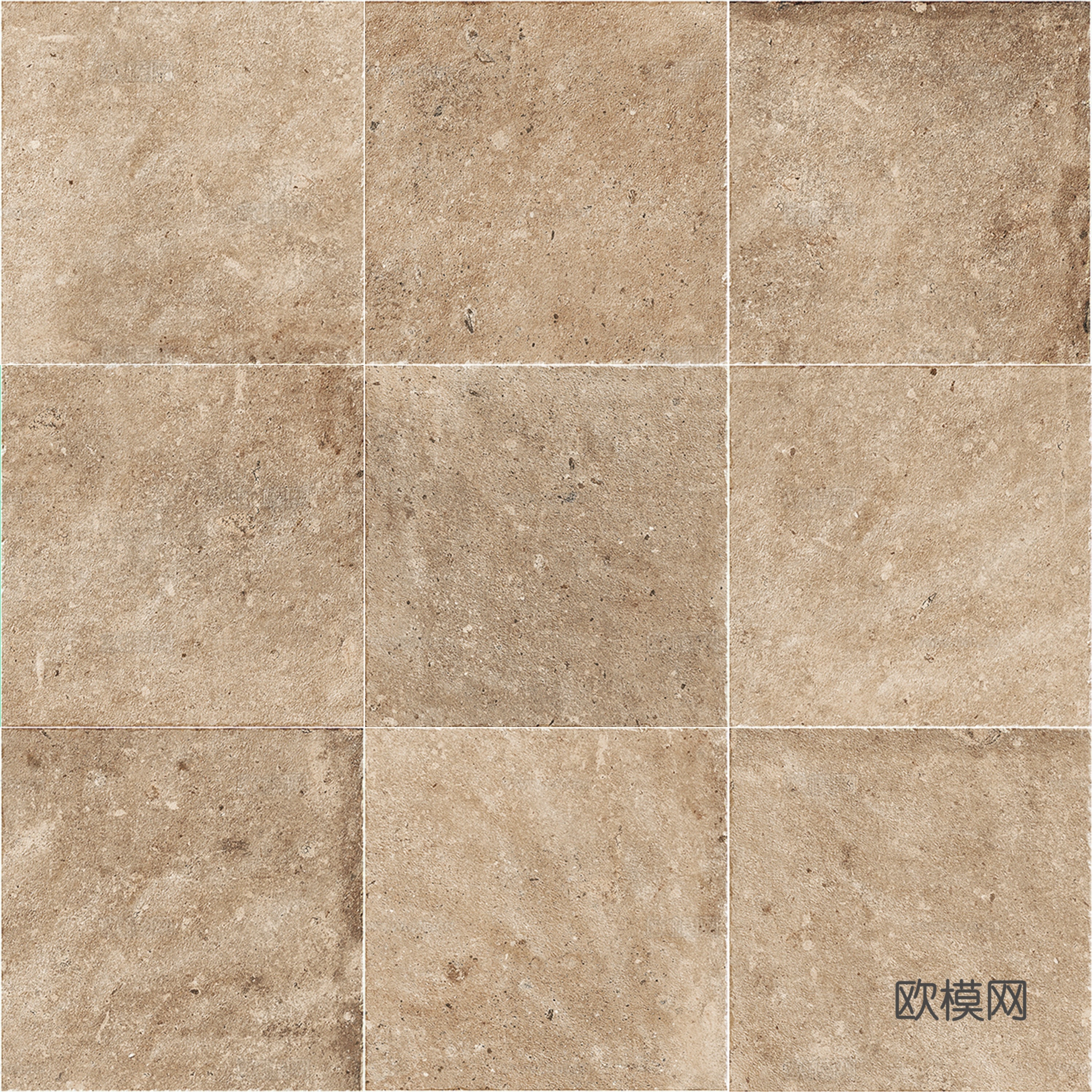 现代意式无缝莱姆石 小花砖 仿古砖贴图