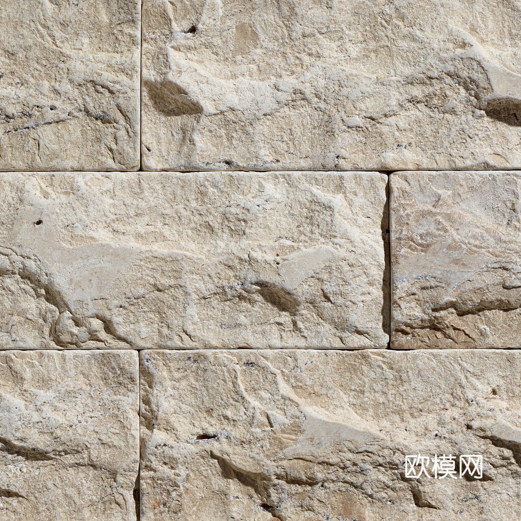 石灰艺石古脸贴图