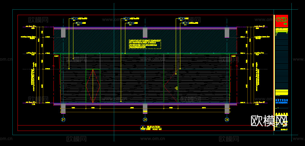 CCD5套酒店施工图及效果图cad施工图