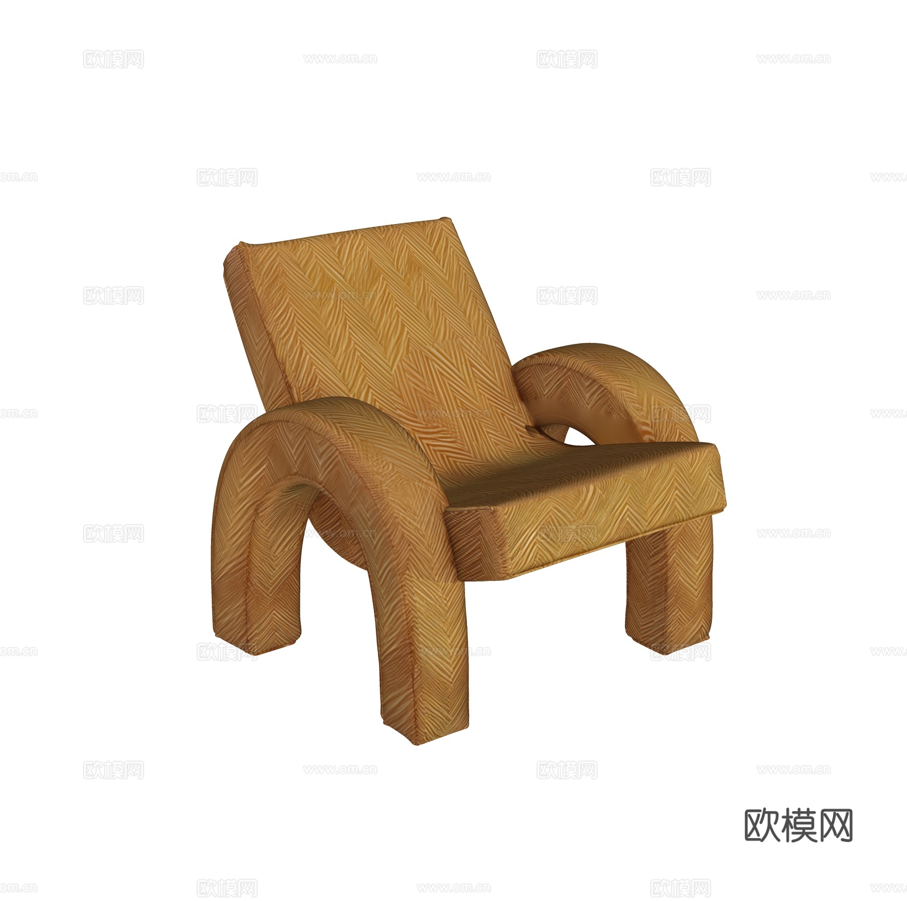 现代休闲椅 扶手椅su模型