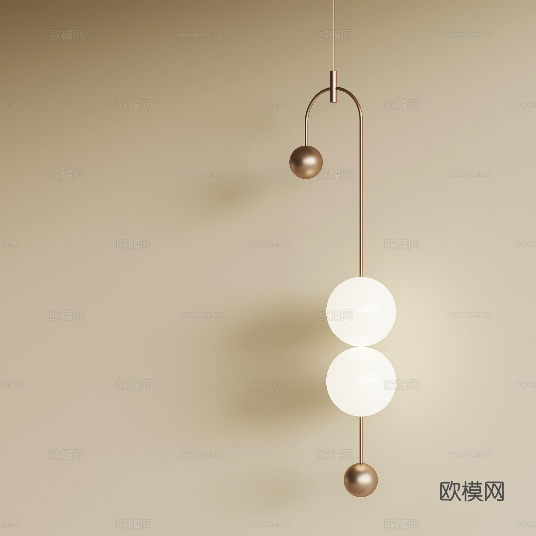 现代吊灯 球形吊灯su模型