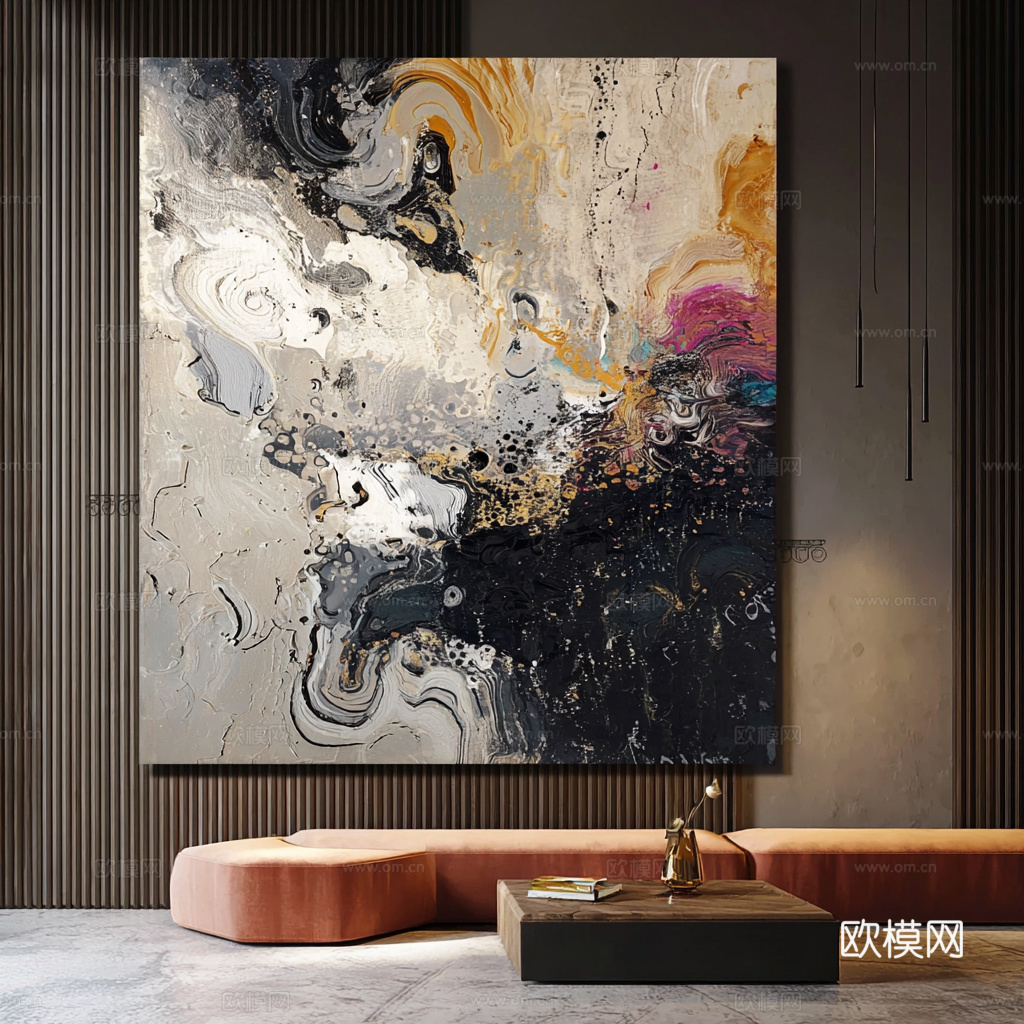 现代意式挂画 客厅挂画 玄关挂画  房间挂画