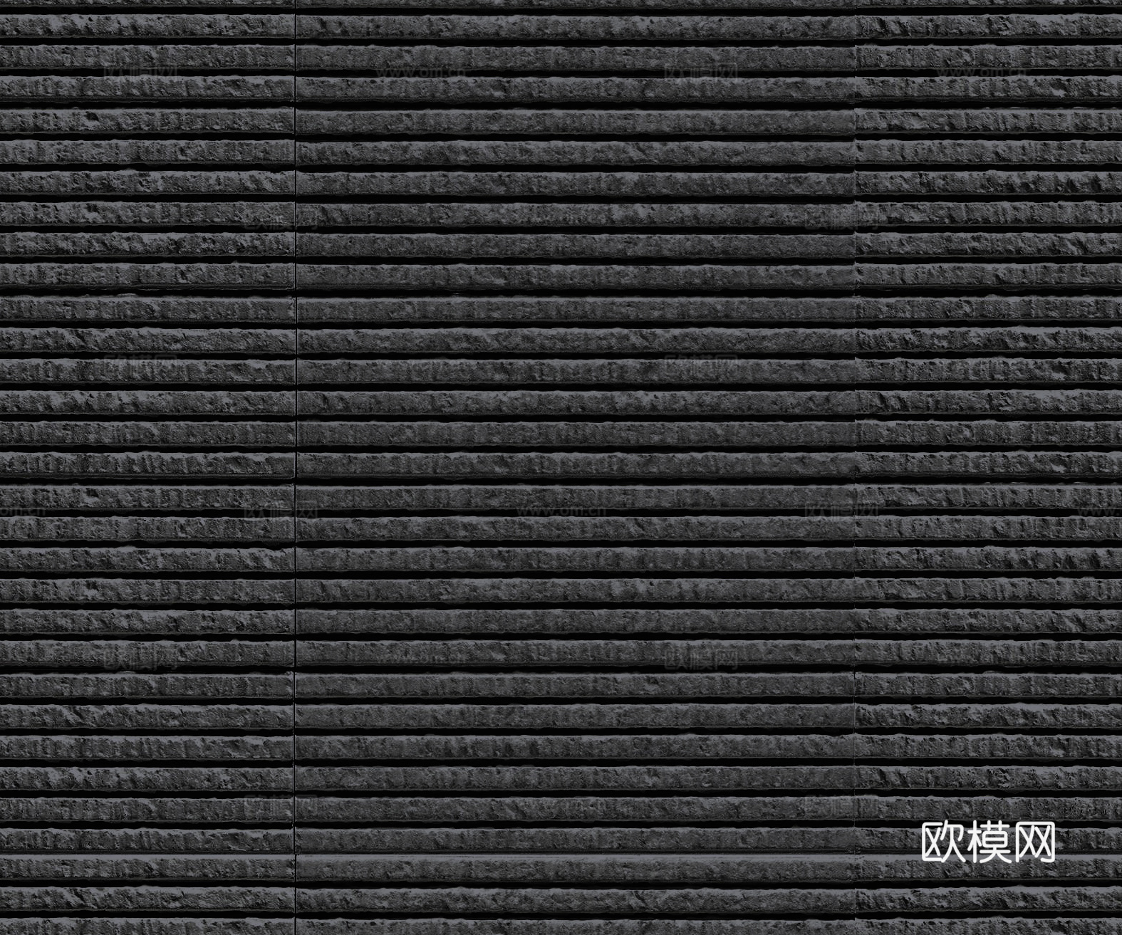 现代意式无缝黑拉槽阡陌石黑色流水石文化石