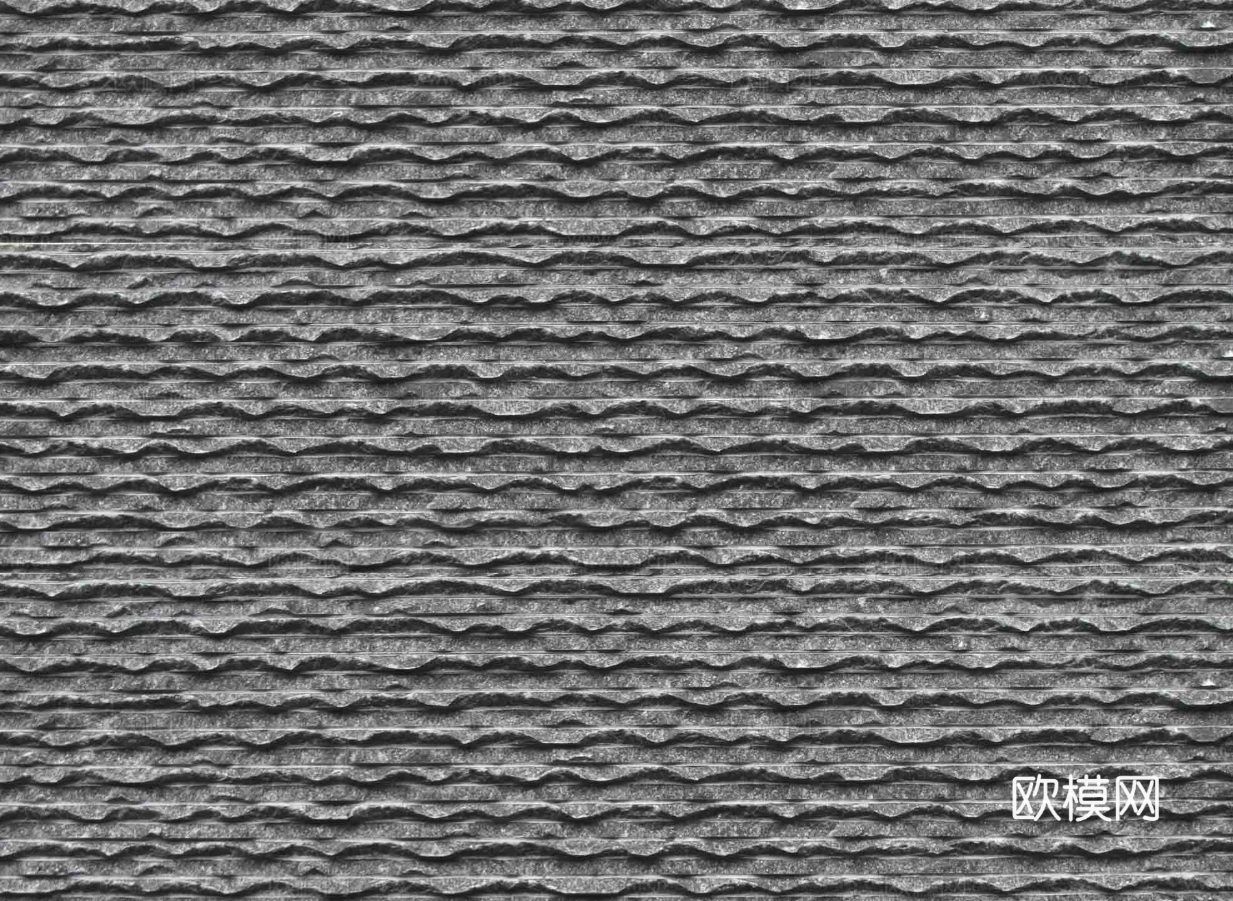 现代无缝文化石_黑色流水板