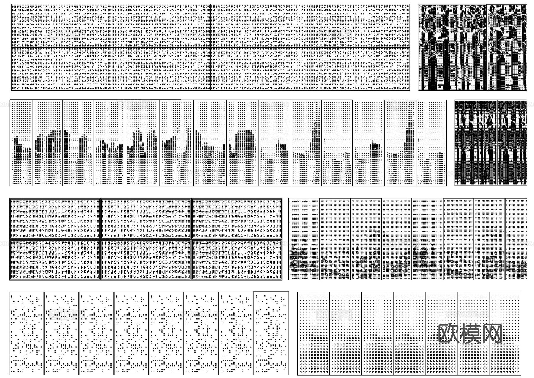 冲孔板设计CAD图库cad施工图