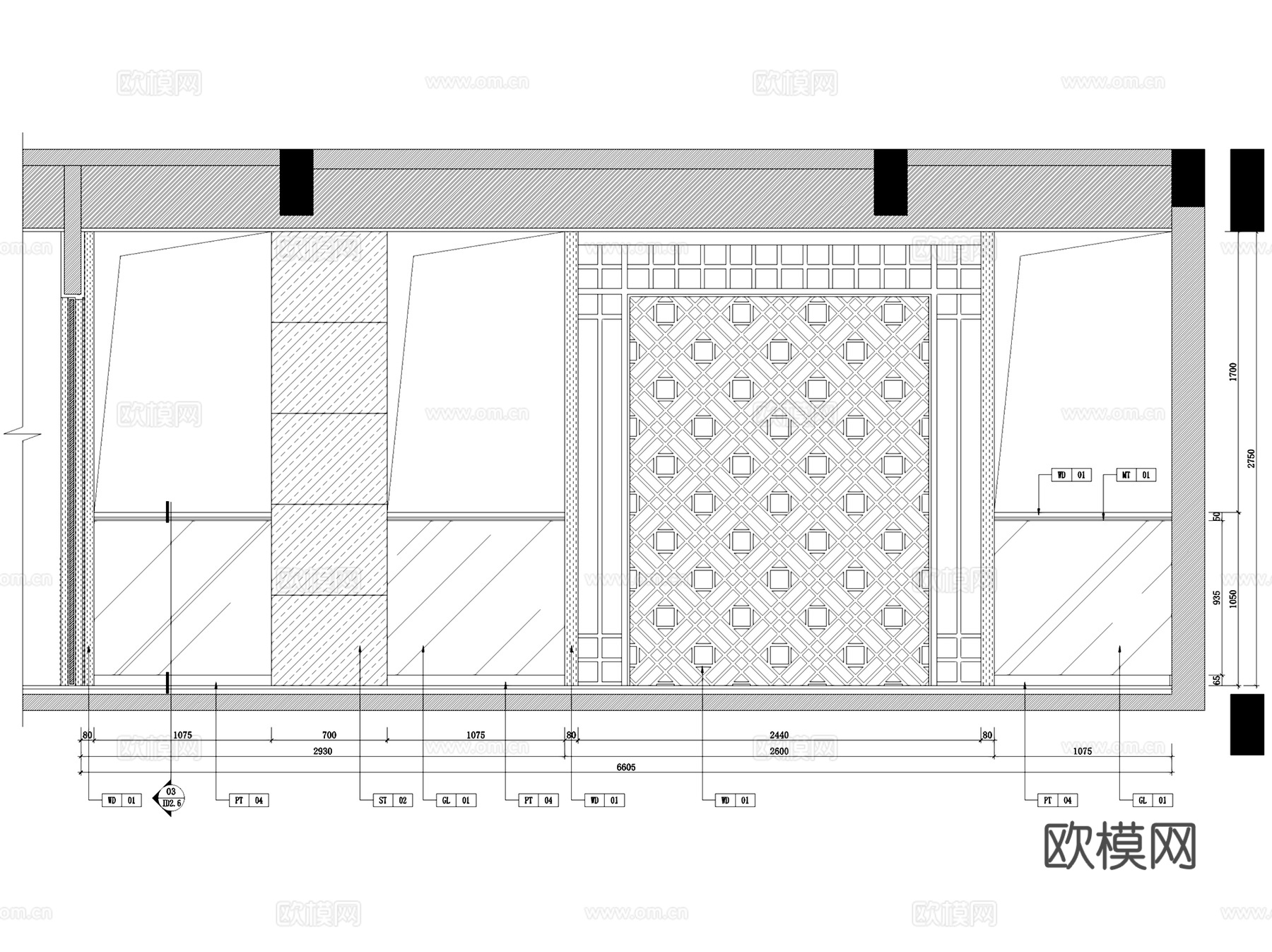 上海中信泰富青浦朱家角二层别墅样板房室内家装CAD施工图整套cad施工图