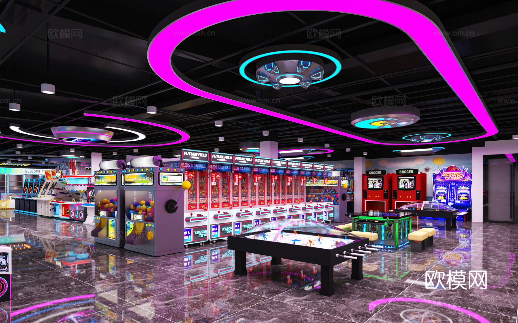 电玩城3d模型下载（渲染图4）