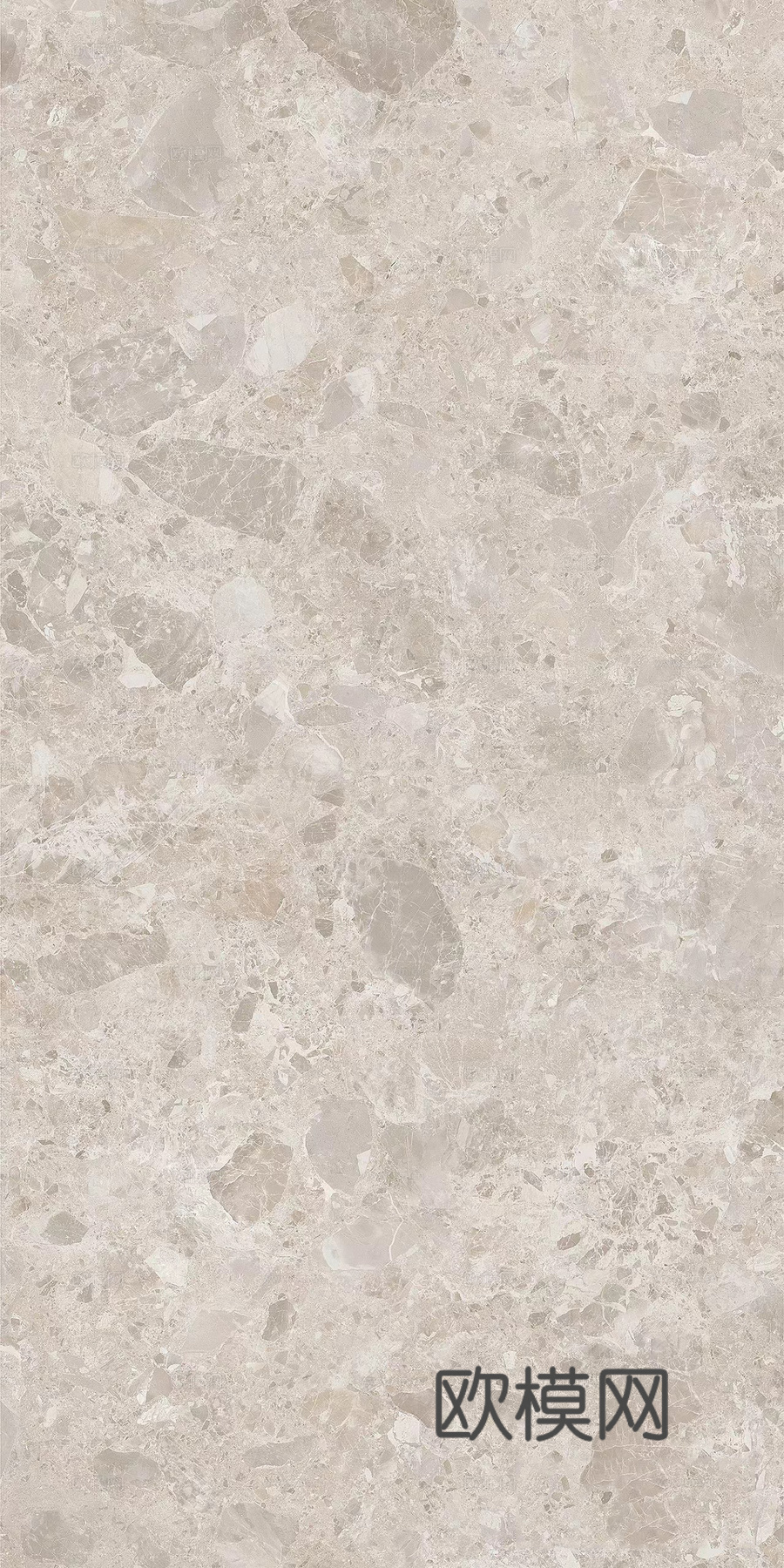 无缝暖白色大颗粒水磨石