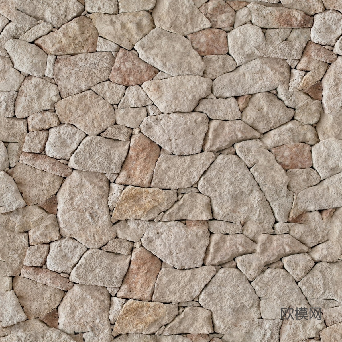 无缝文化石 毛石岩石碎拼贴图