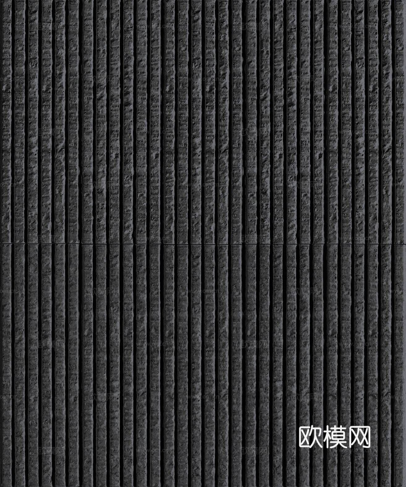 现代意式无缝黑拉槽阡陌石黑色流水石文化石