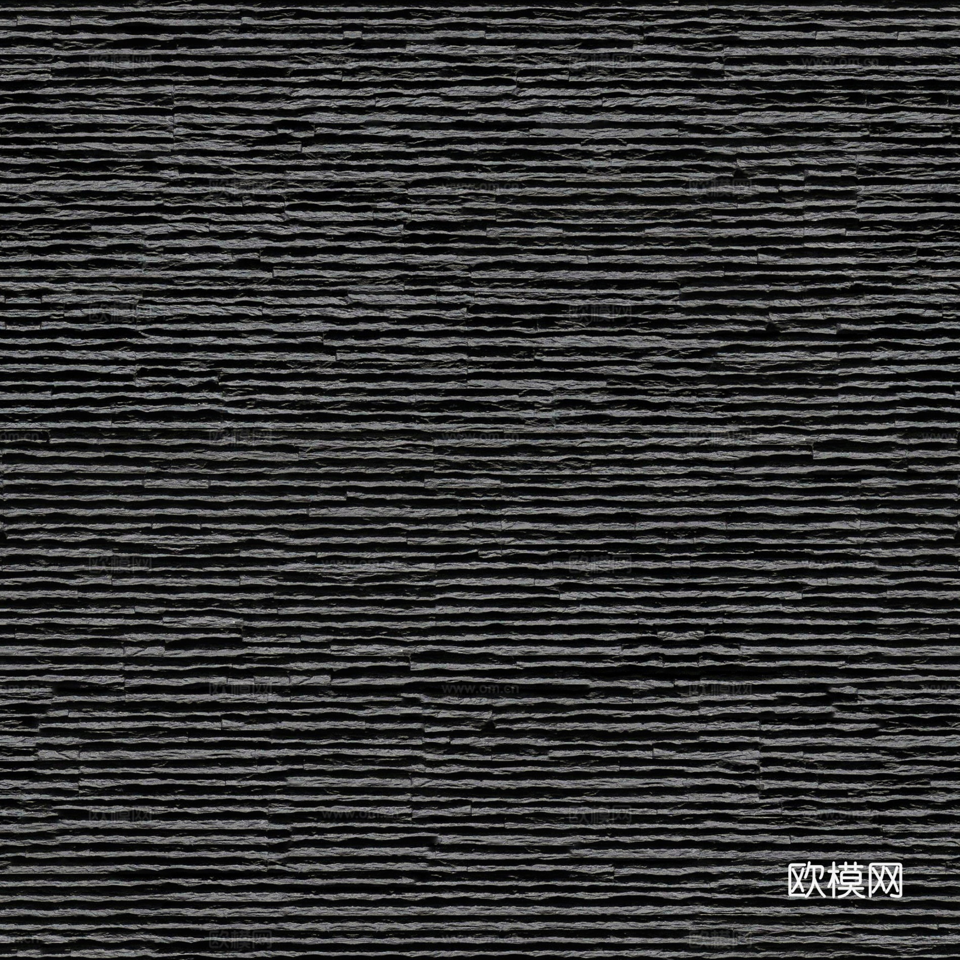 无缝深灰色流水石文化石岩石墙面