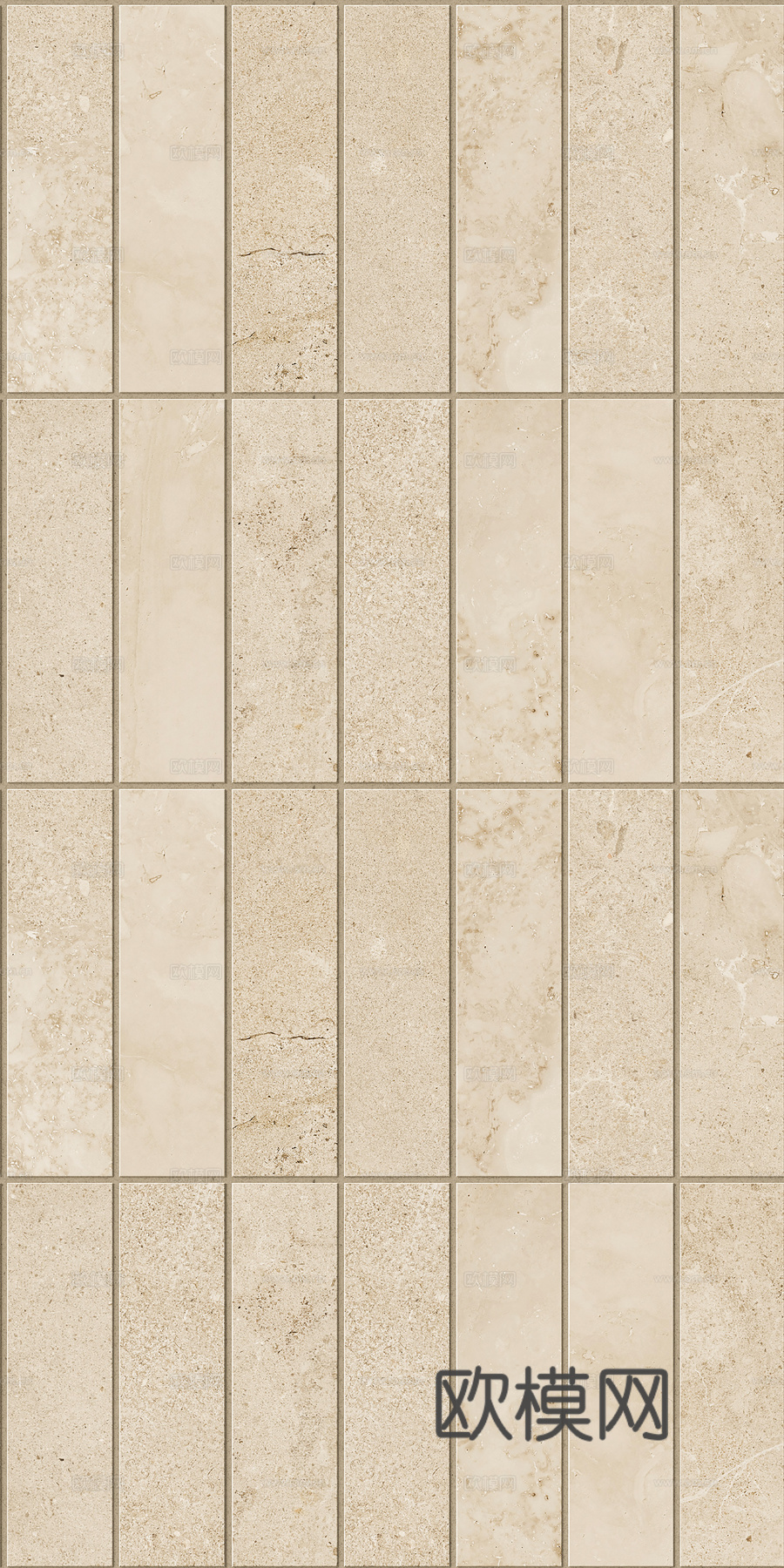 现代无缝米黄色莱姆石 莱姆石小花砖贴图