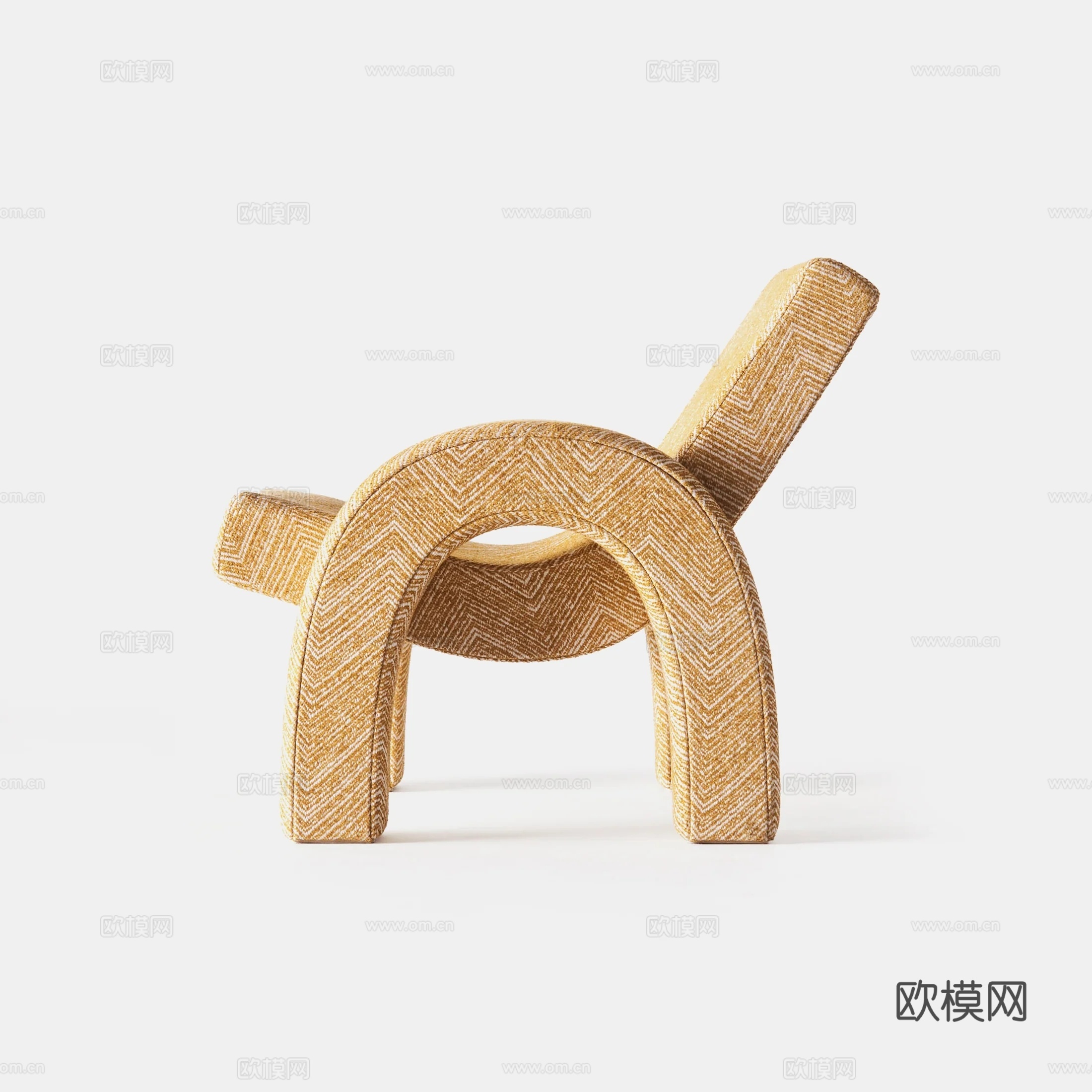 现代休闲椅 扶手椅su模型