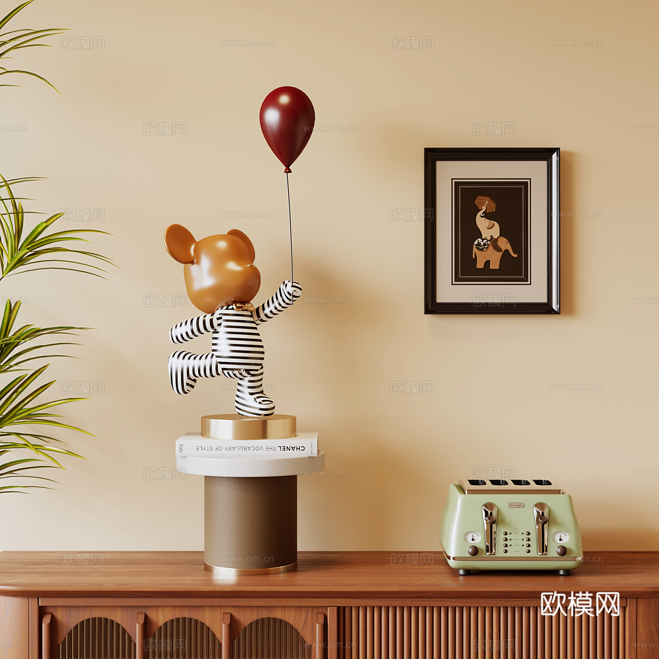 现代卡通雕塑 动物雕塑su模型