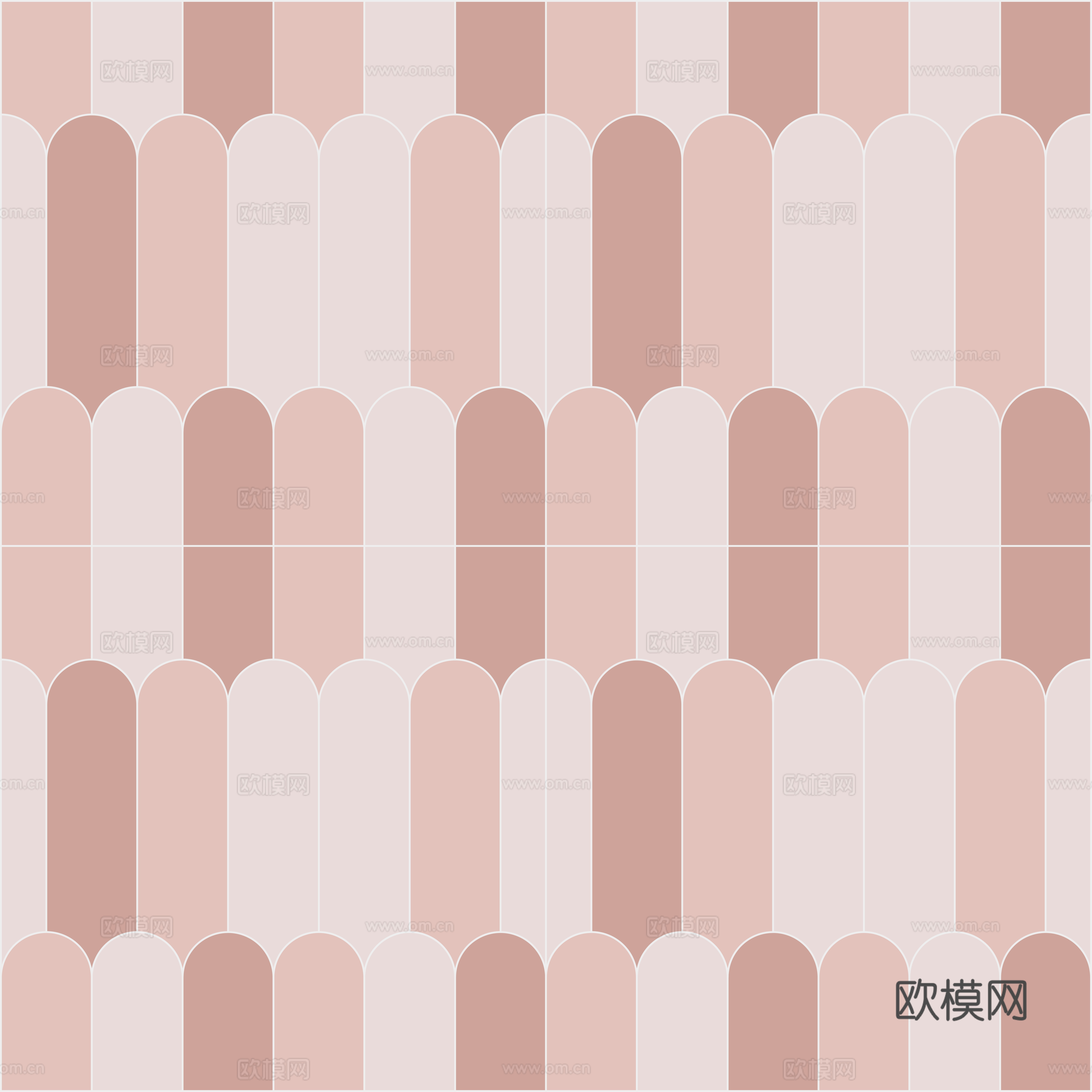 无缝粉色渐变羽毛砖瓷砖