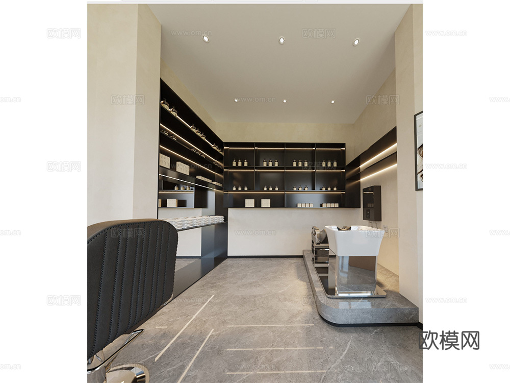 某理发店室内设计cad施工图