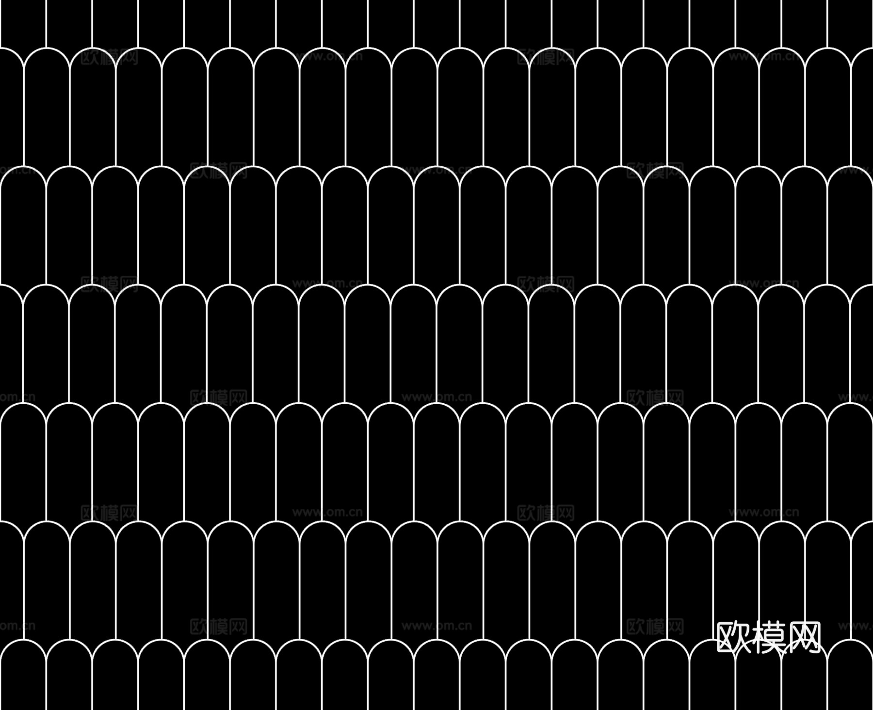 无缝黑色羽毛砖
