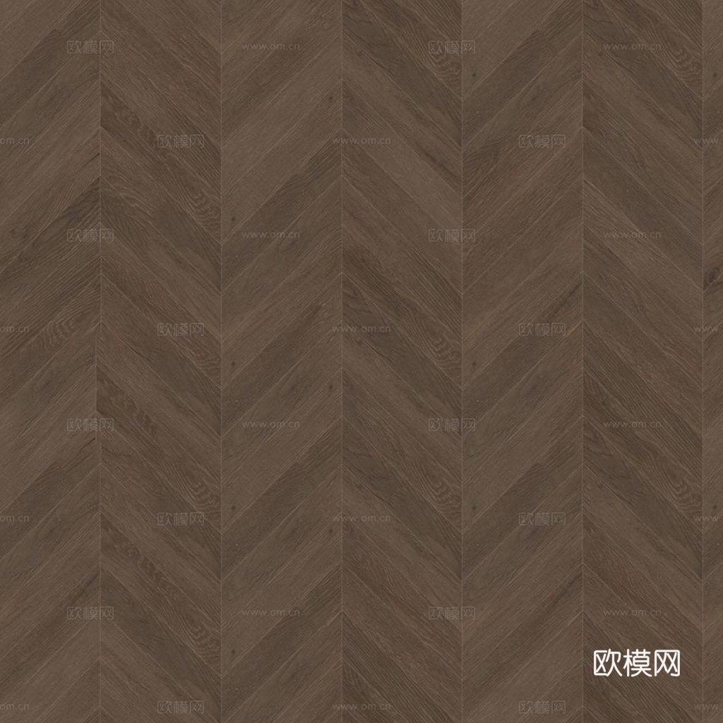 无缝深棕色鱼骨拼人字拼木地板