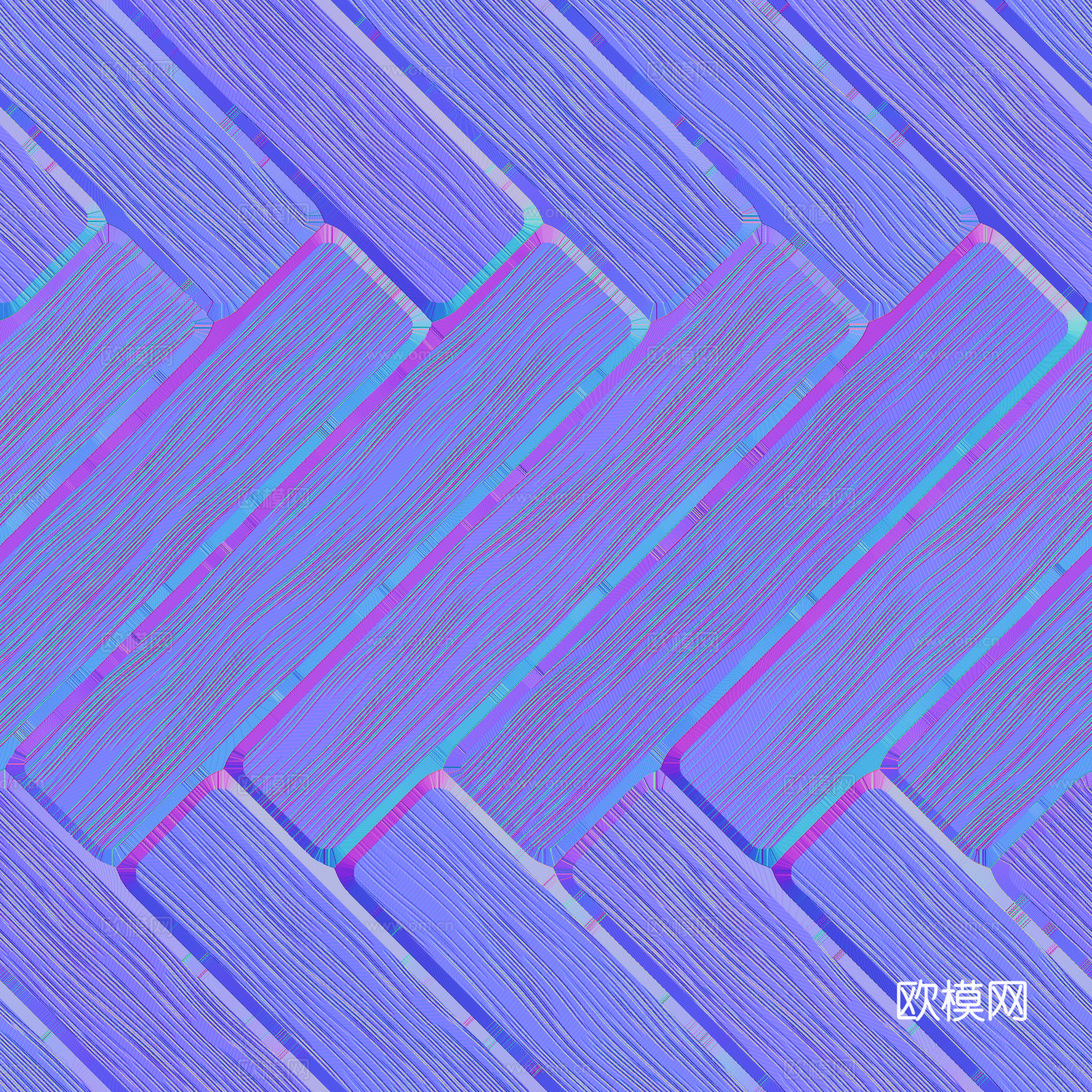 鱼骨拼木地板法线凹凸