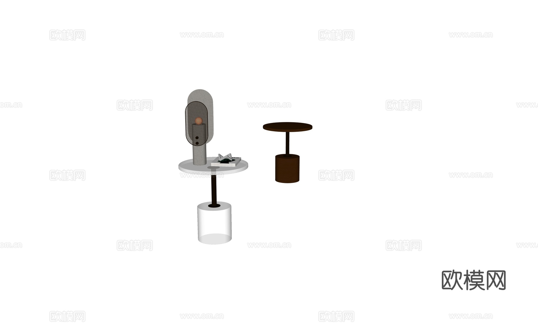 现代角几边几圆几su模型