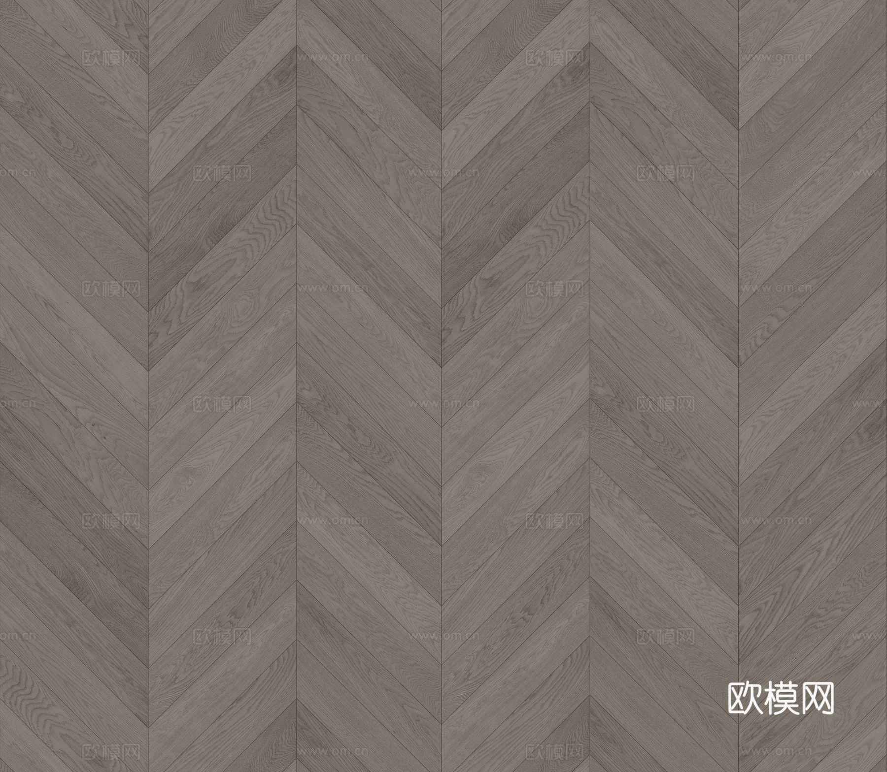 无缝灰棕色鱼骨拼木地板贴图
