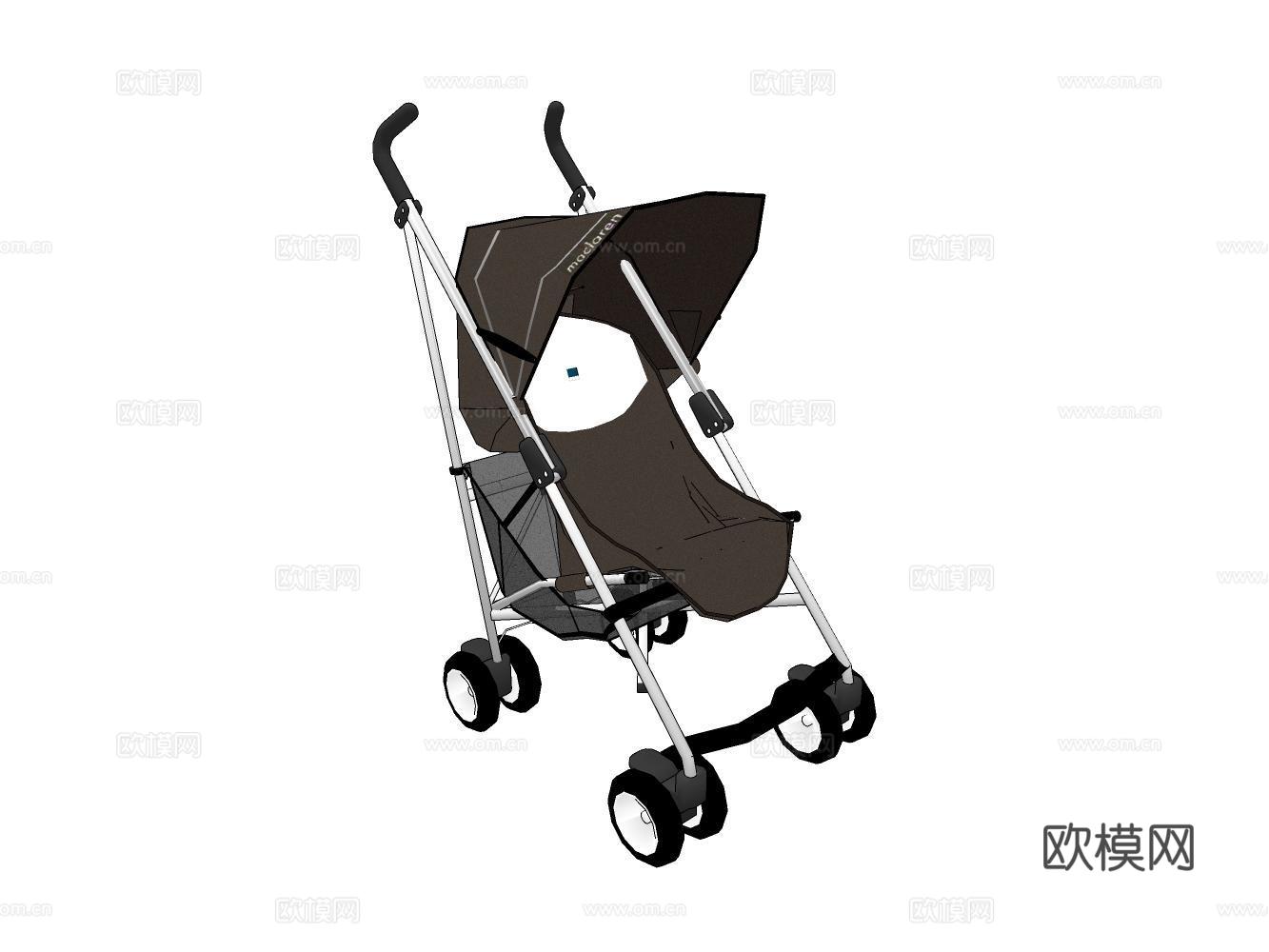 婴儿车su模型