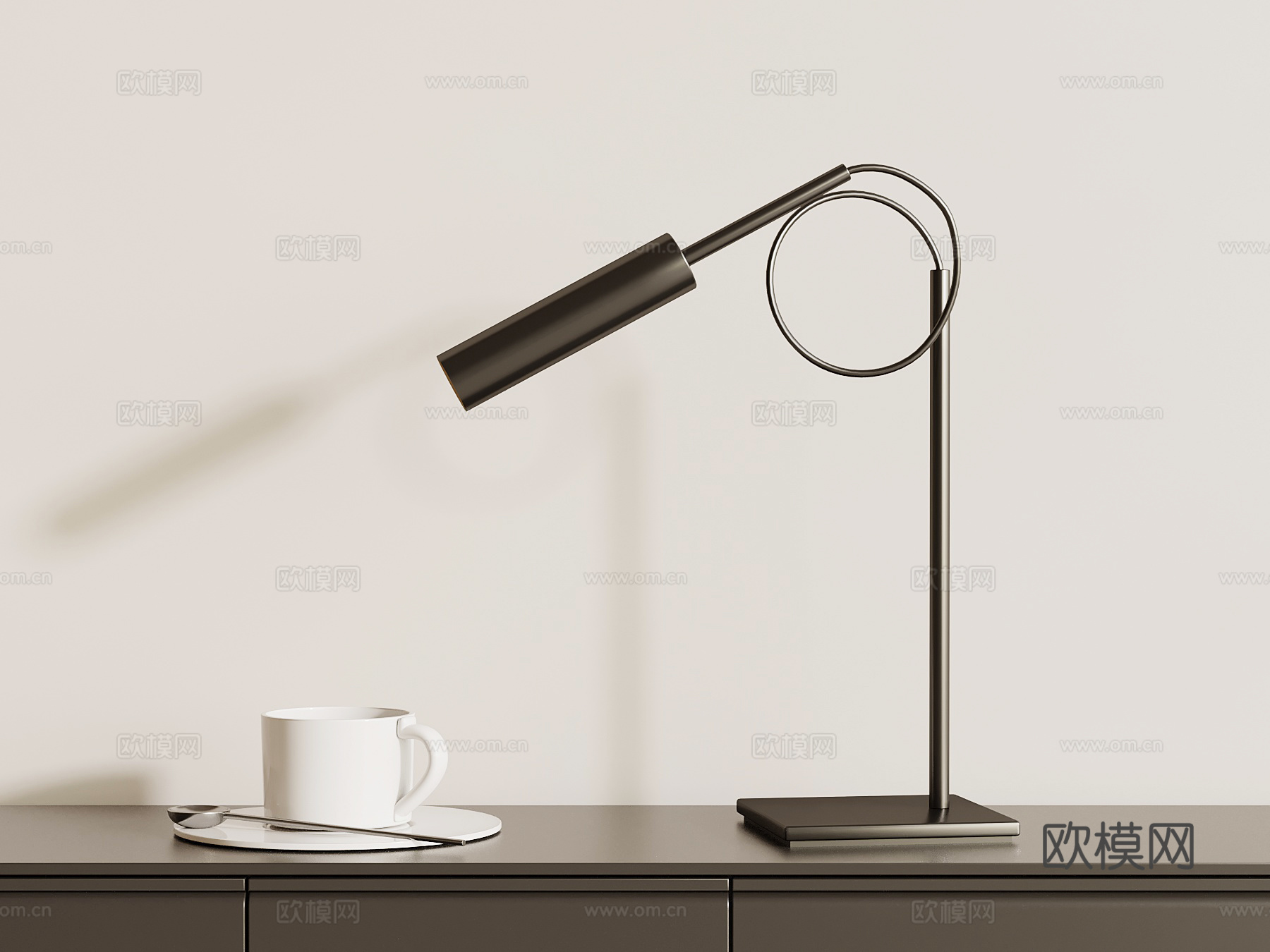 现代台灯su模型