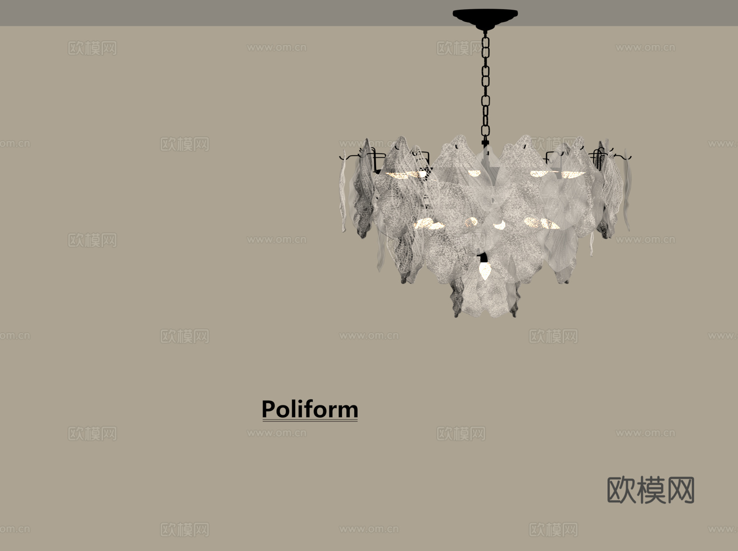 法式吊灯 主卧吊灯su模型