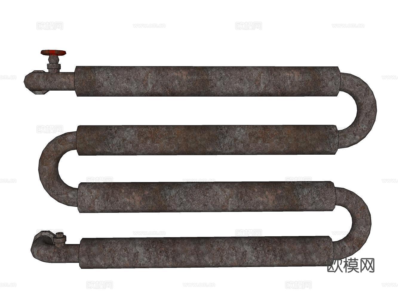 水管su模型