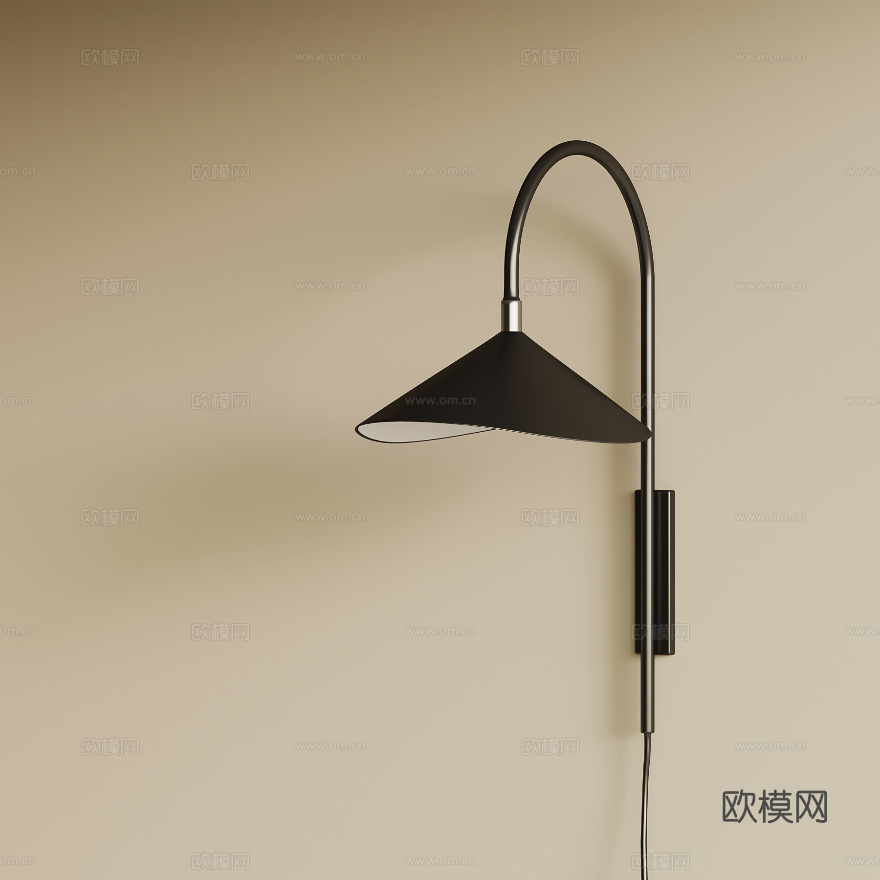 现代壁灯 床头壁灯su模型