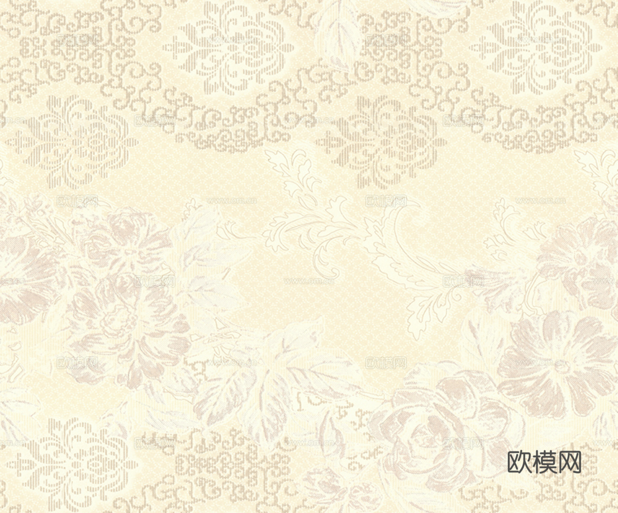 无缝欧式花纹壁纸