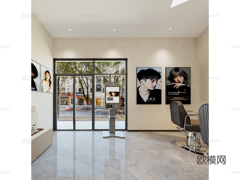 某理发店室内设计cad施工图