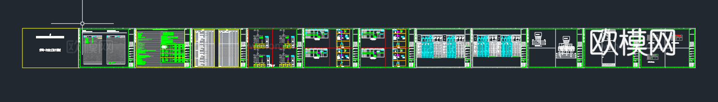 屋顶分布式光伏发电全套cad图纸(含光伏基础布置图)cad施工图