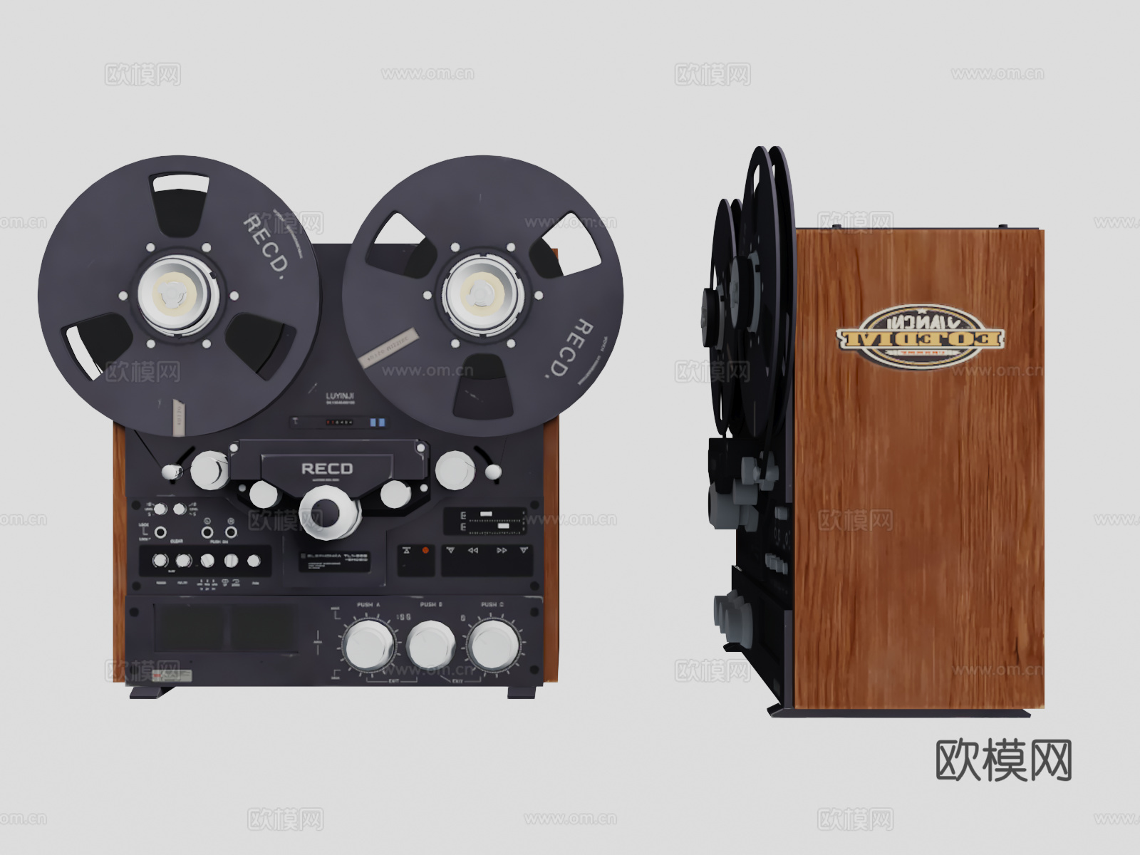 电影放映机 录音机3d模型下载