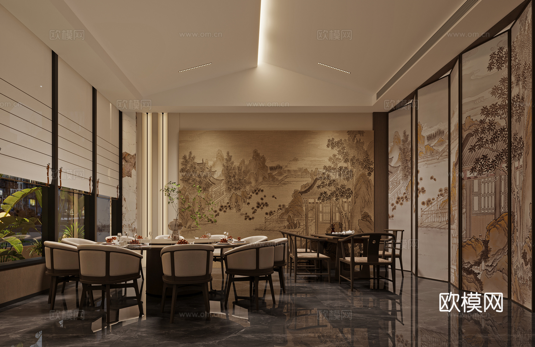 某海鲜粥餐厅cad施工图