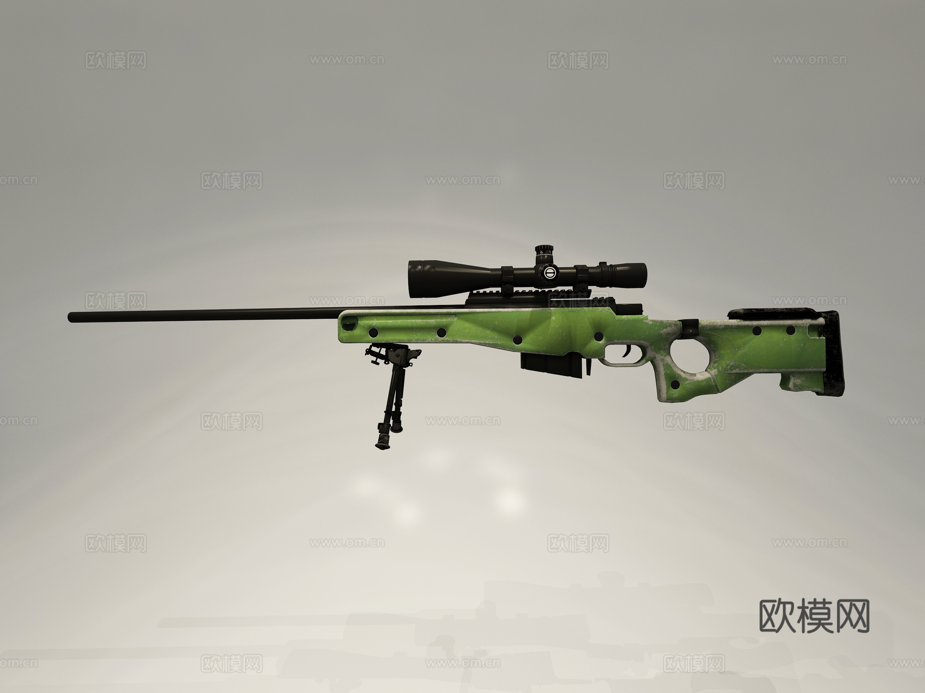 现代AWM狙击步枪3d模型下载