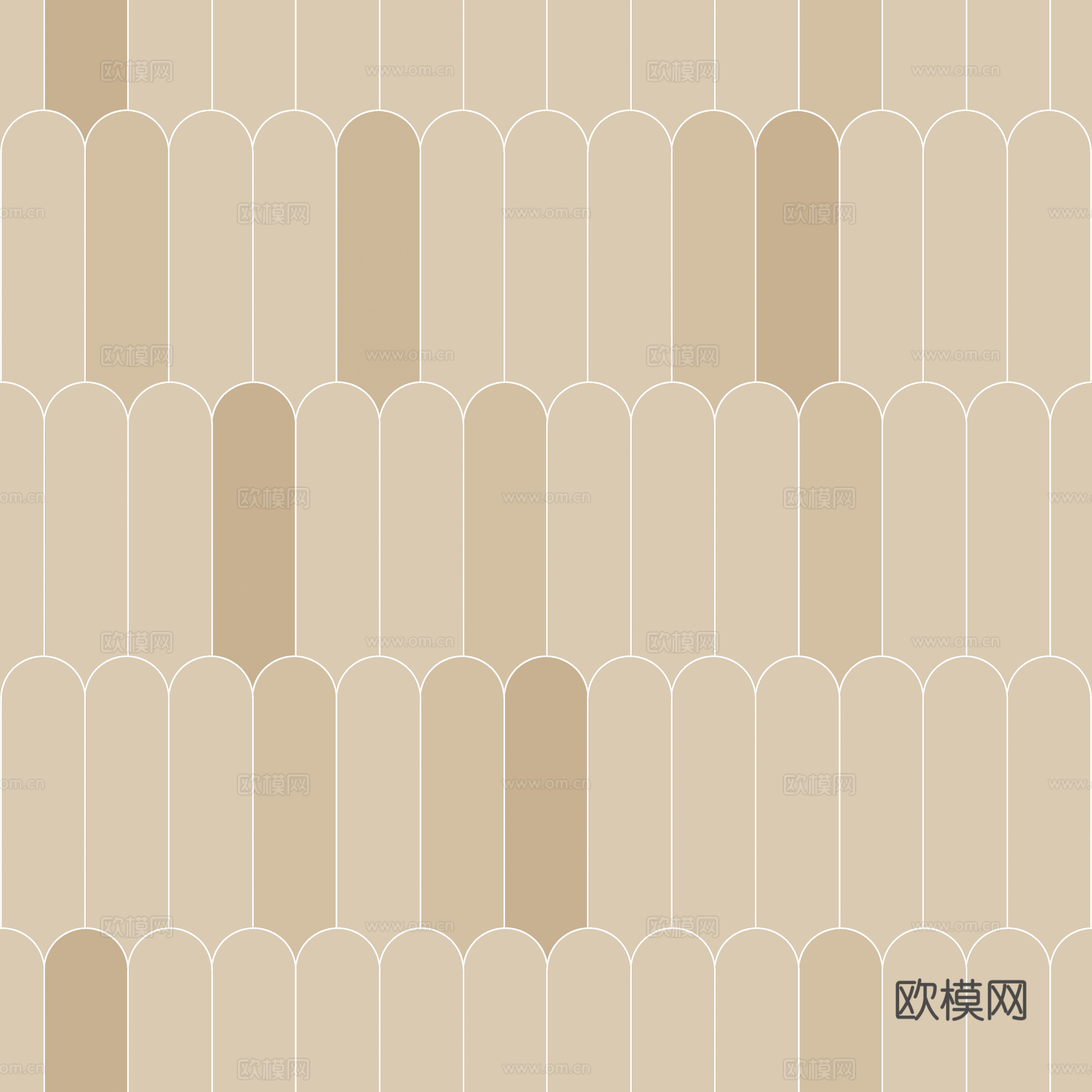 法式奶油无缝米咖色羽毛砖贴图