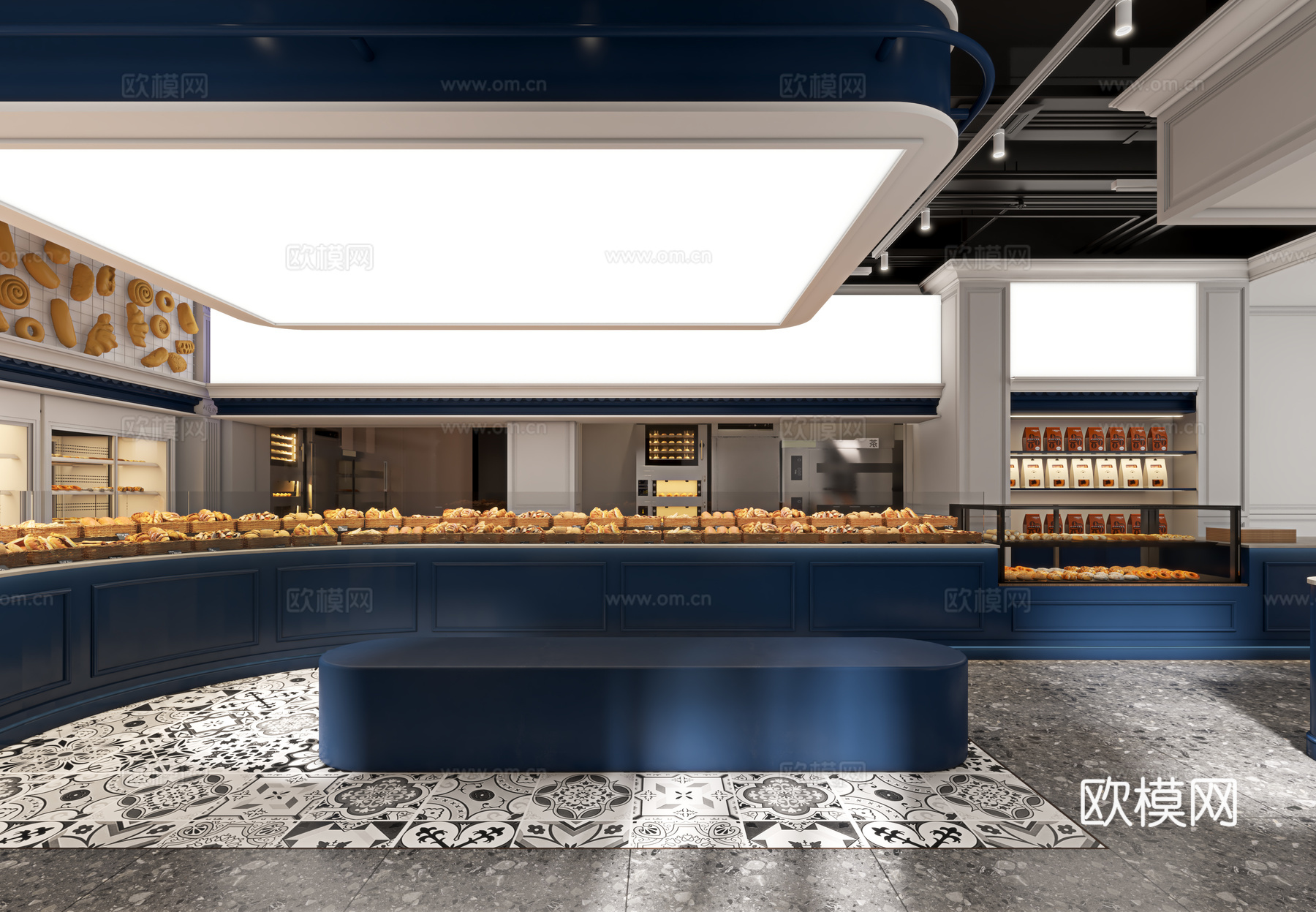 甜品 面包店3d模型下载（渲染图3）