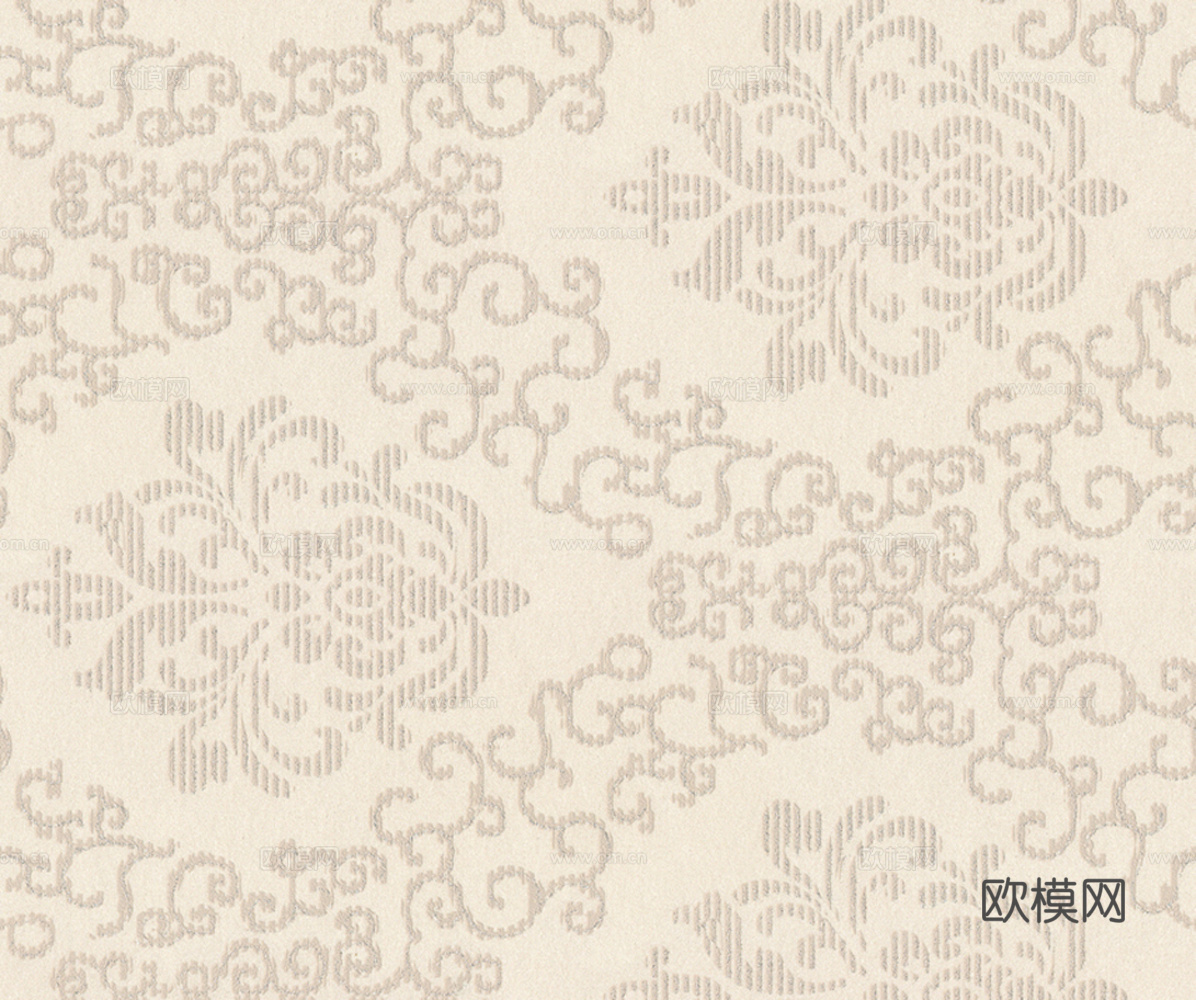 欧式黄色花纹壁纸