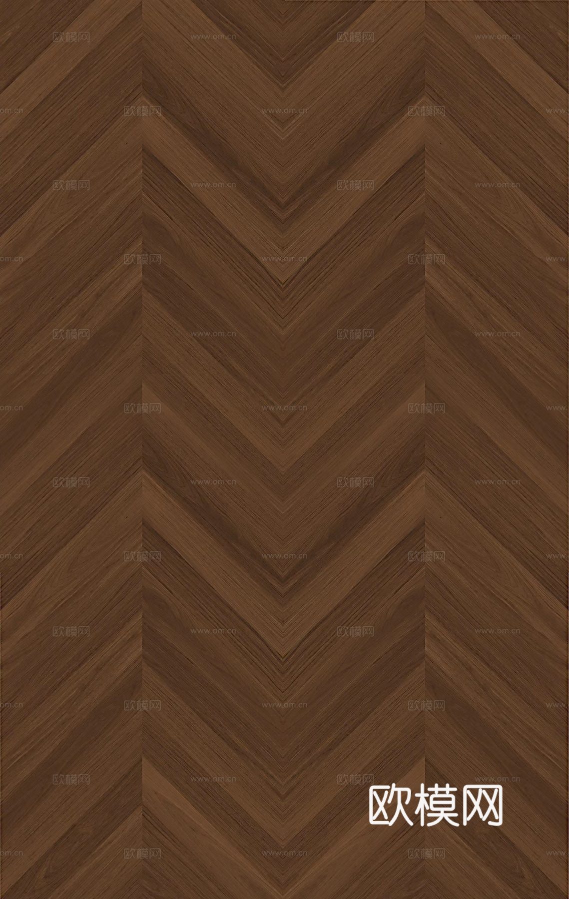 现代极简无缝胡桃色鱼骨拼人字拼木地板