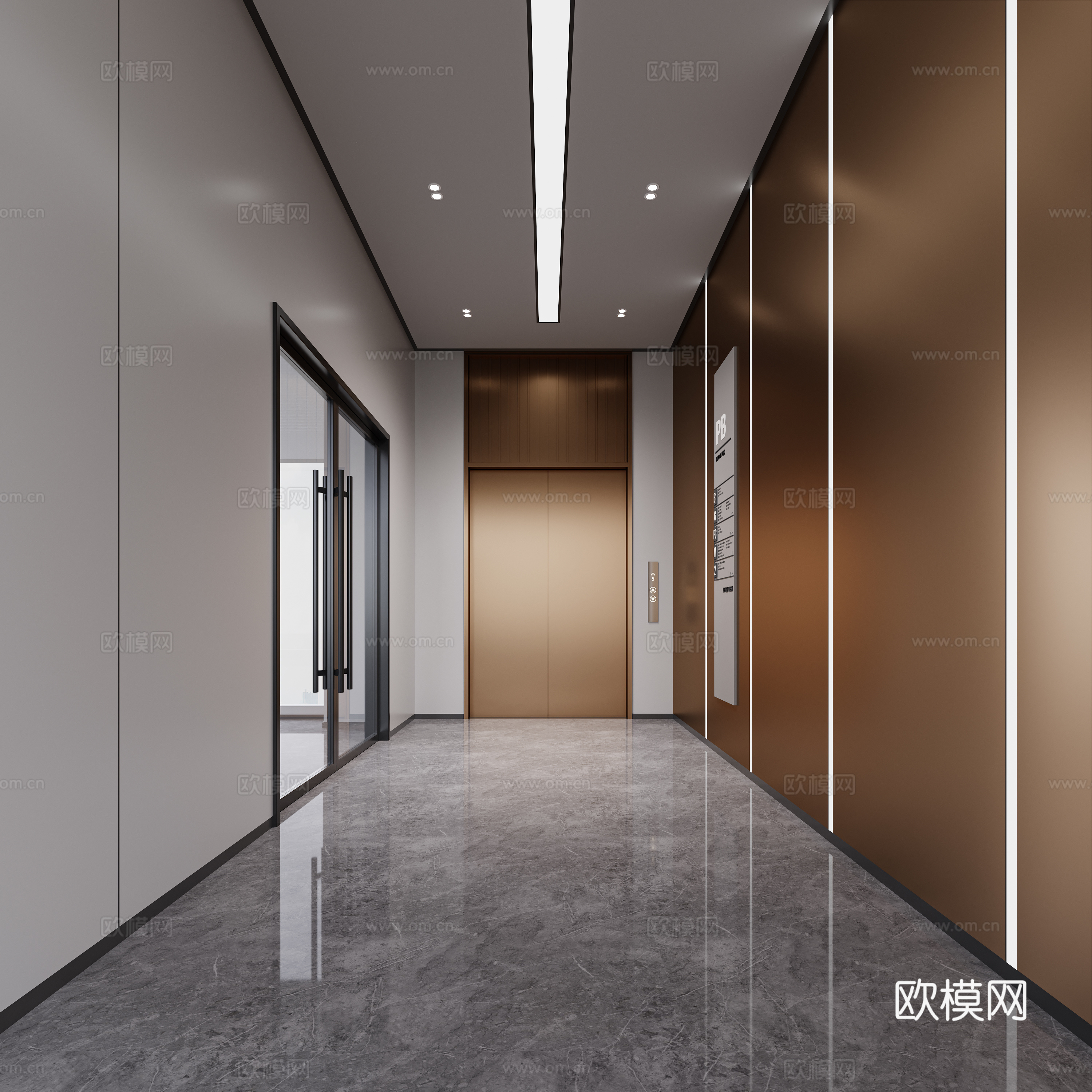 某酒店办公室设计cad施工图