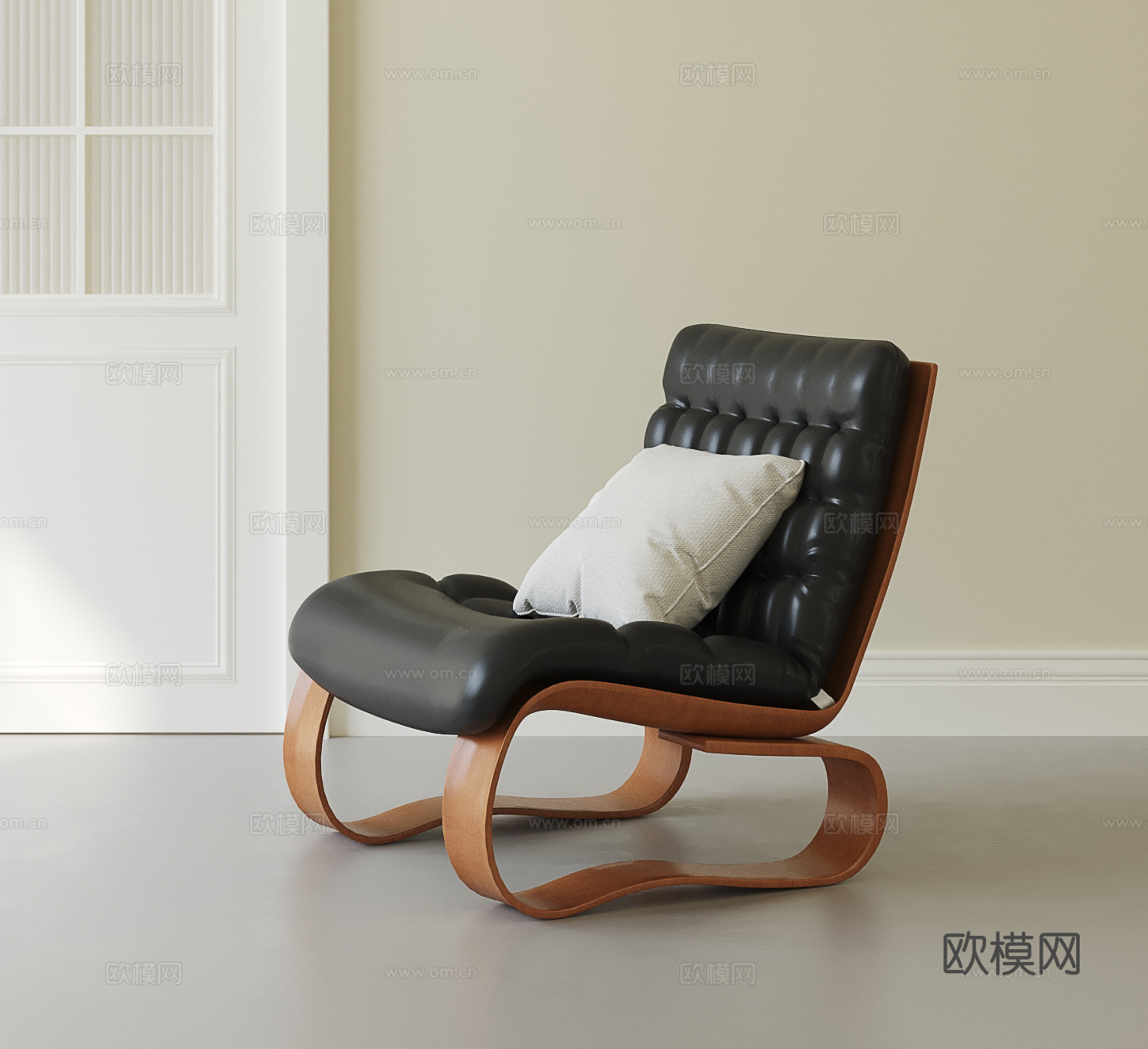 法式中古休闲椅su模型