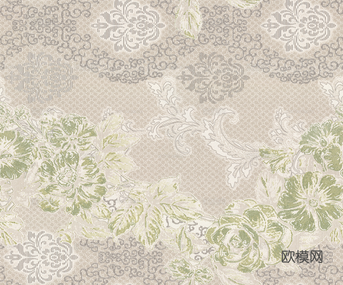 无缝欧式花纹壁纸
