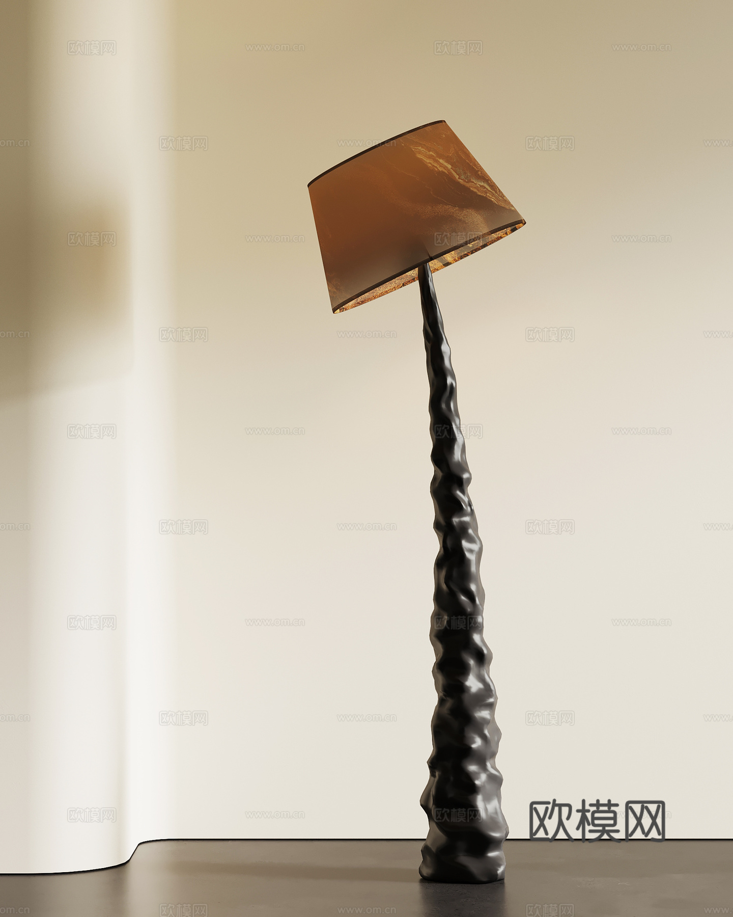现代意式落地灯 异形落地灯su模型